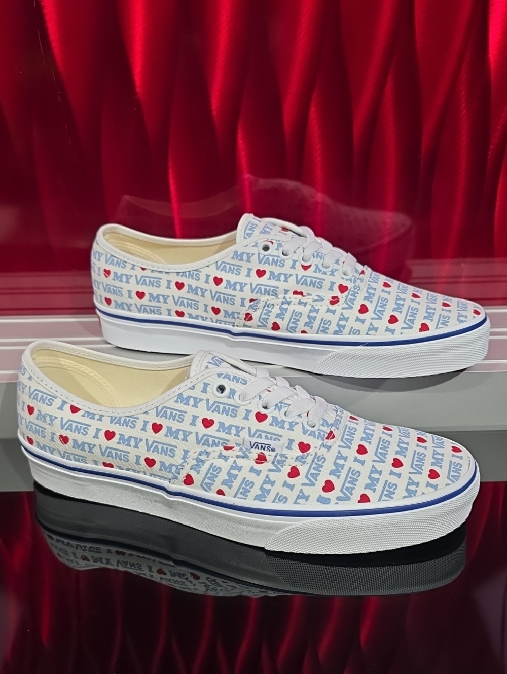 Vans Authentic I Love My Vans True White Shoes Men's 9.0 Women's 10.5 New